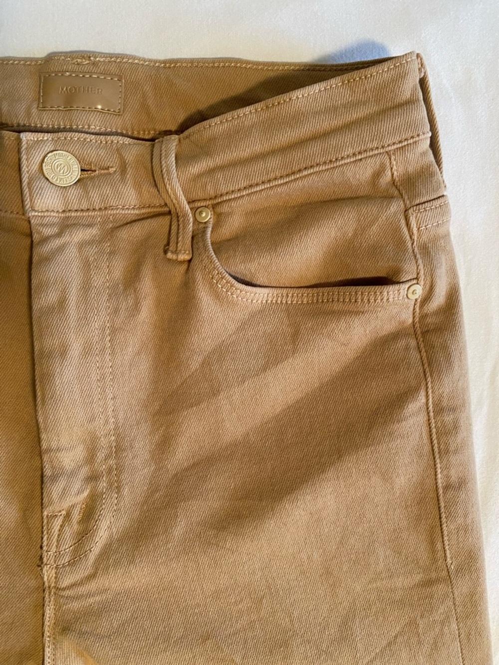 MOTHER High Waisted Weekender Skimp
in Second Chance (Sand Wash) Size 27 - Picture 7 of 16